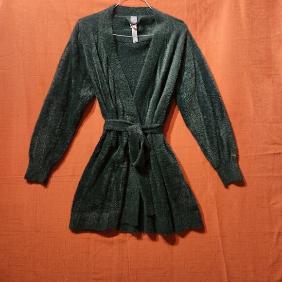 Savage x Fenty Fluff It Up Robe Sz M/L - Jewel Tone Green Holiday Lounge Wear - Picture 1 of 8